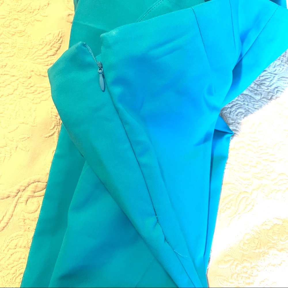 Grace Elements, Turquoise Ankle Pants, Flat Front - image 5
